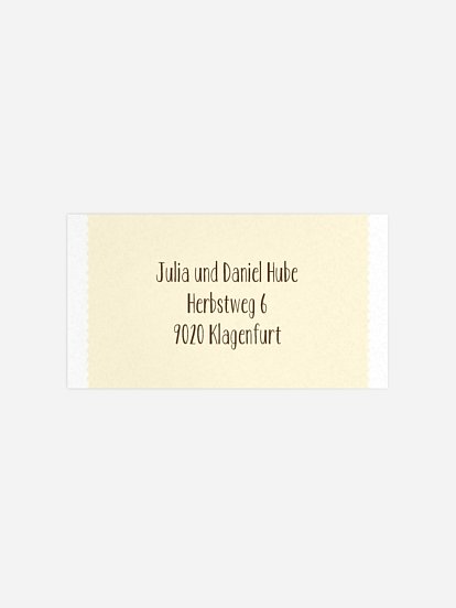 Empfängeraufkleber Geburtstag Blickfang