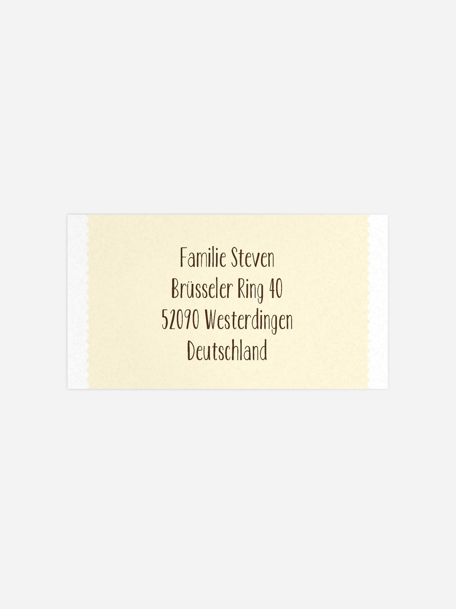 Empfängeraufkleber Konfirmation und Kommunion Blickfang