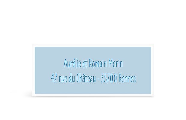 Étiquette expéditeur naissance Éclat de couleur