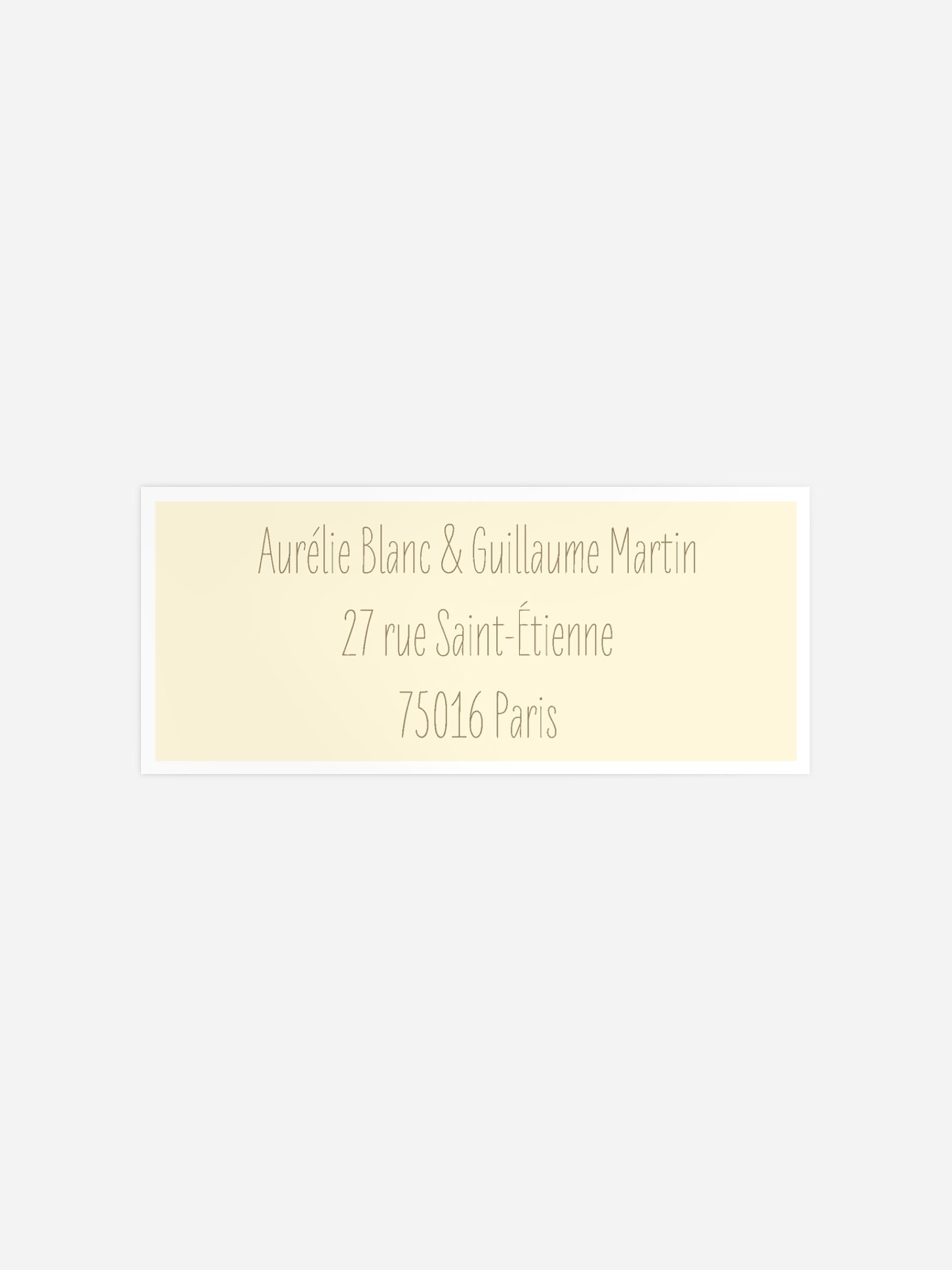 Étiquette expéditeur mariage Éclat de couleur