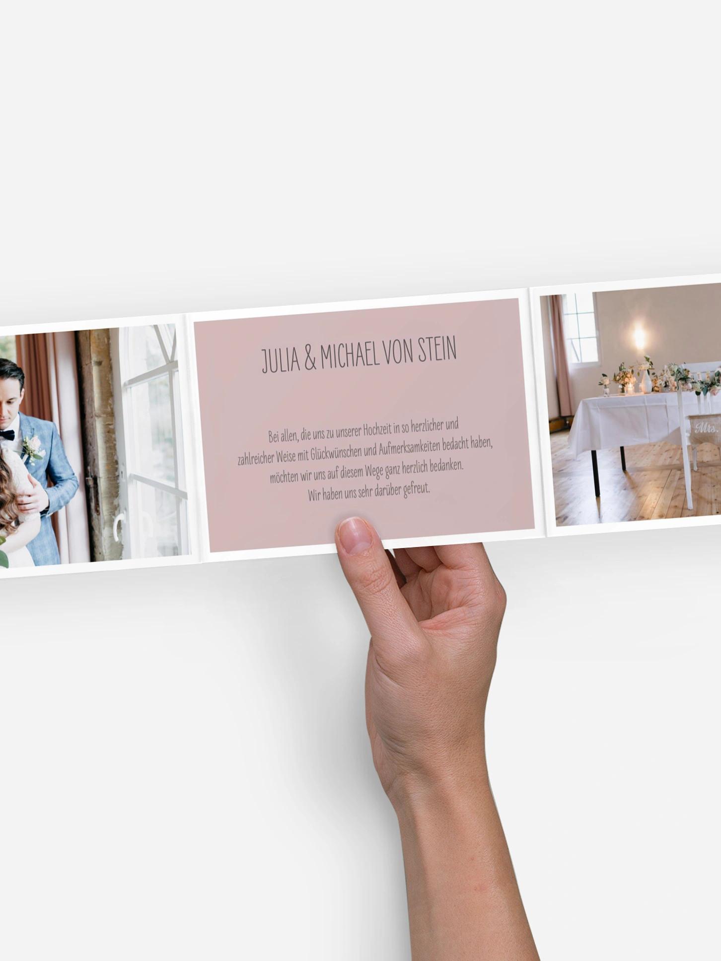 Dankeskarte Hochzeit Farbenpracht