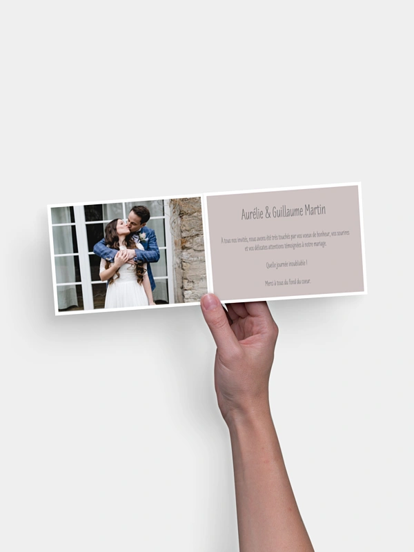 Carte de remerciements Éclat de couleur