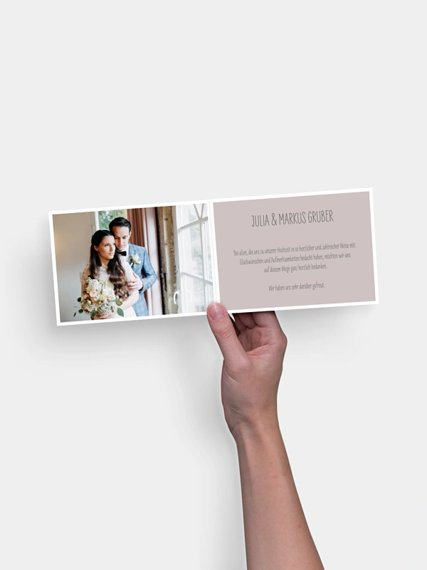 Dankeskarte Hochzeit Farbenpracht