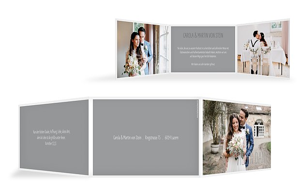 Dankeskarte Hochzeit Farbenpracht