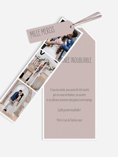 Carte de remerciements Éclat de couleur