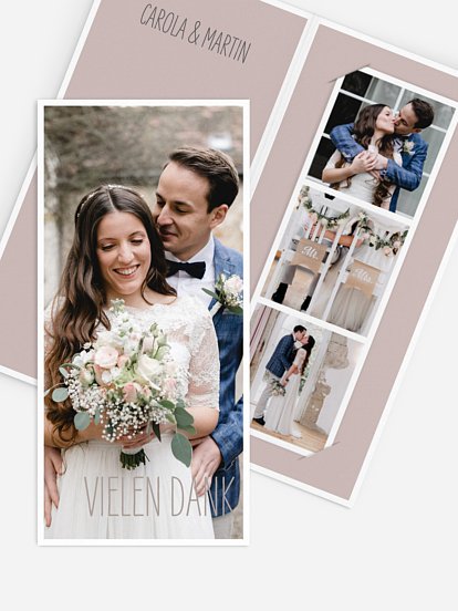 Dankeskarte Hochzeit Farbenpracht