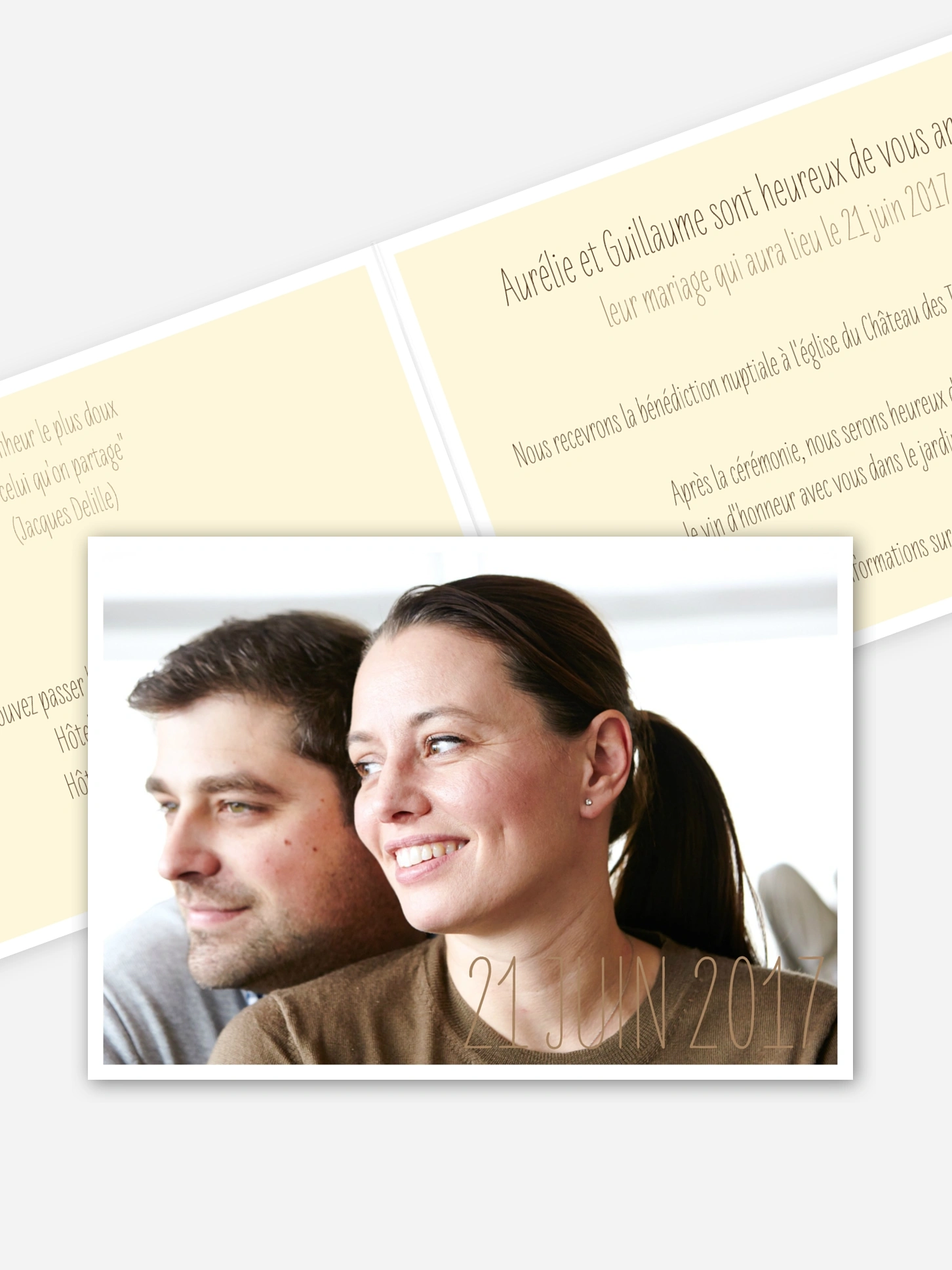 Faire-part mariage Éclat de couleur