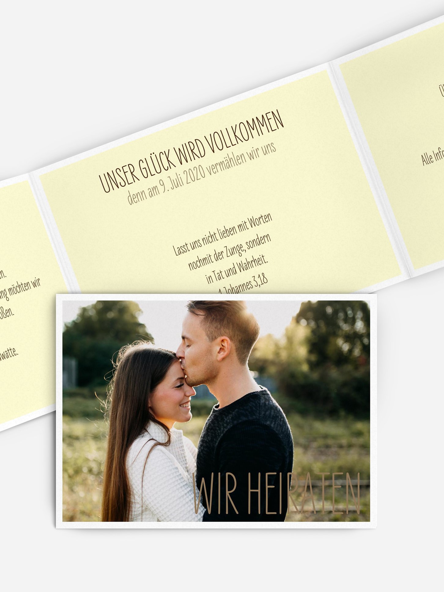 Hochzeitseinladung Farbenpracht