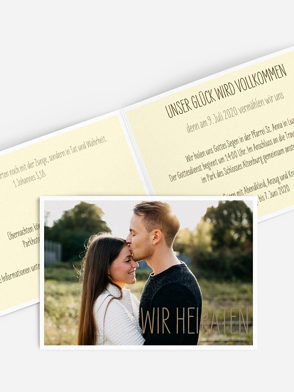 Hochzeitseinladung Farbenpracht