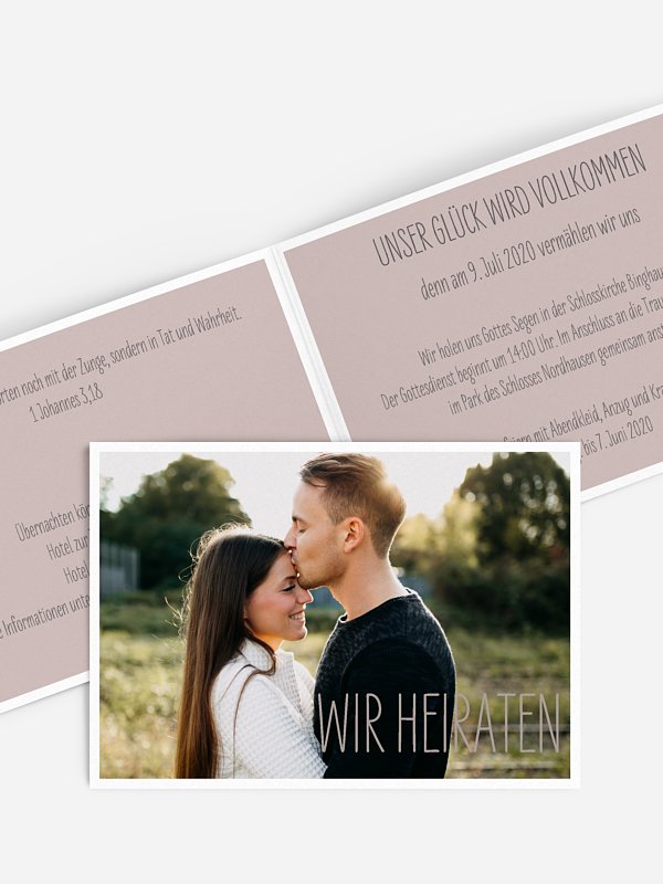Hochzeitseinladung Farbenpracht