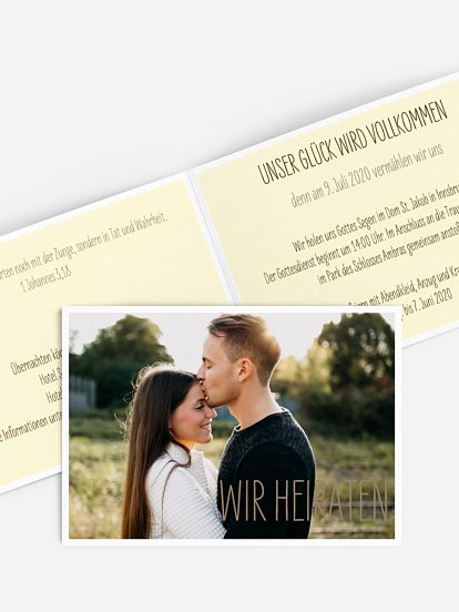 Hochzeitseinladung Farbenpracht