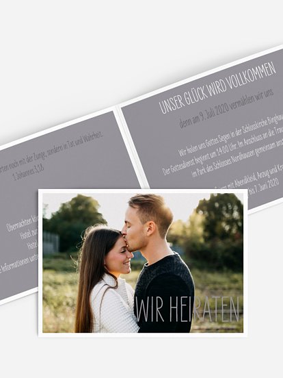 Hochzeitseinladung Farbenpracht