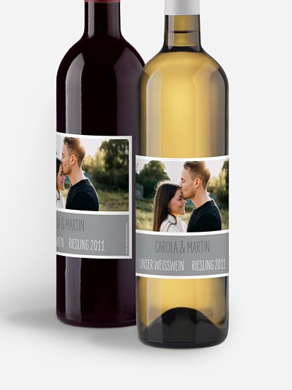 Flaschenetikett Hochzeit Farbenpracht