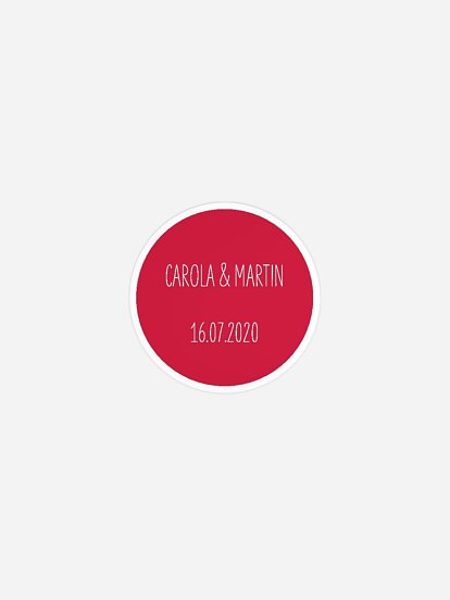 Geschenkaufkleber Hochzeit Farbenpracht