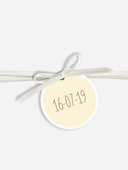 Anhänger mit Band zur Hochzeit Farbenpracht