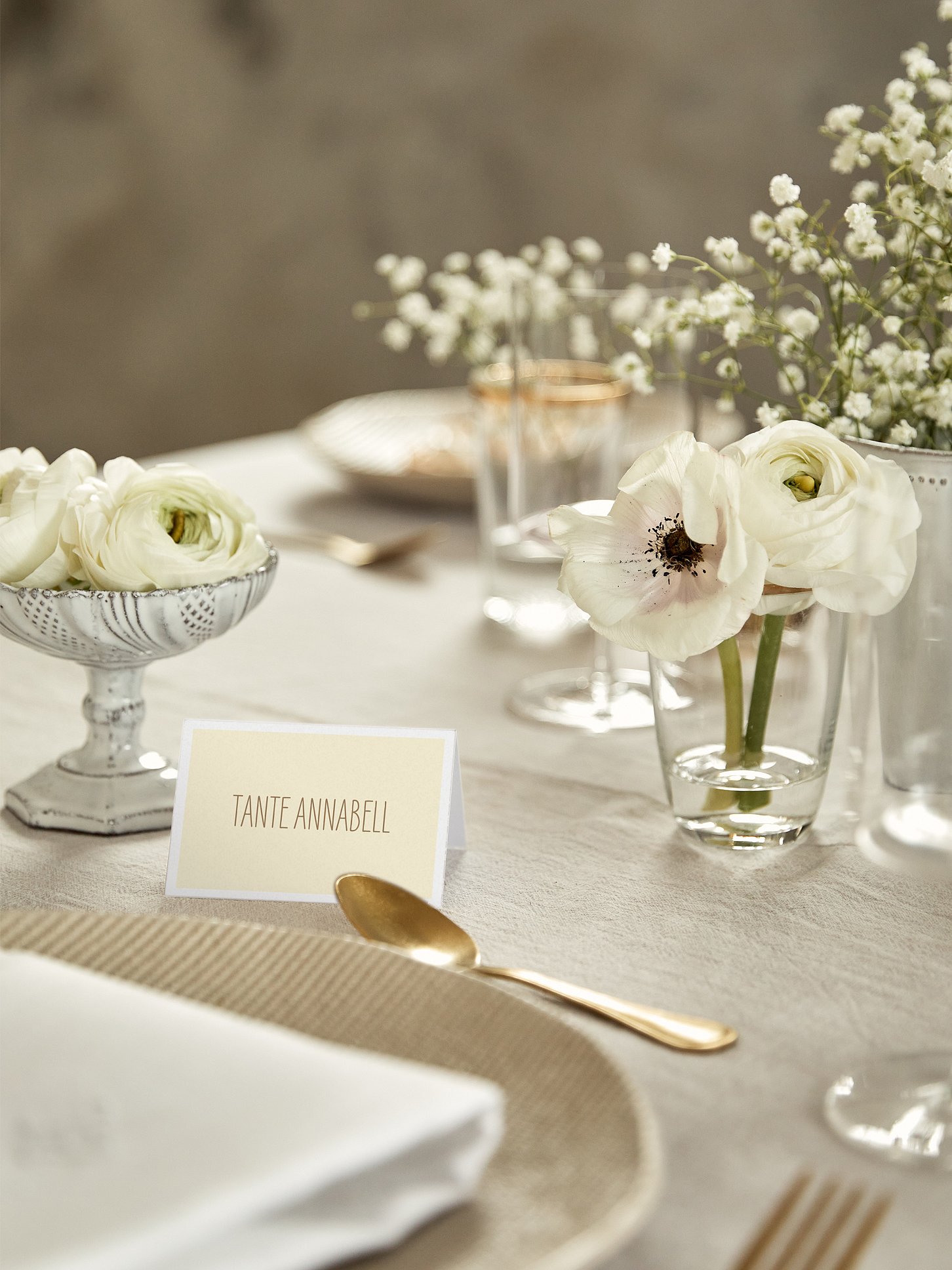 Tischkarte Hochzeit Farbenpracht