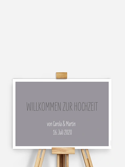 Willkommensschild Farbenpracht