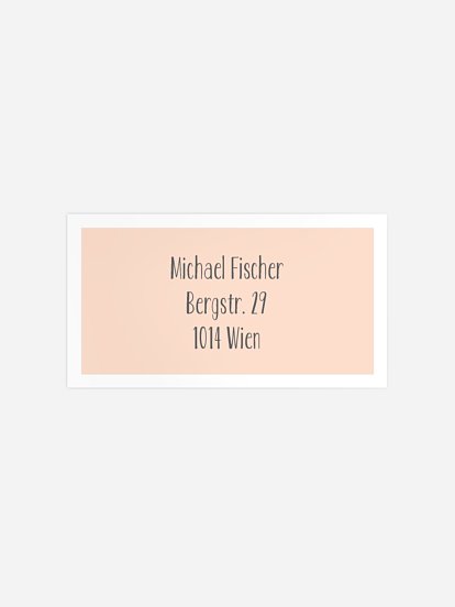 Empfängeraufkleber Geburtstag Farbenpracht