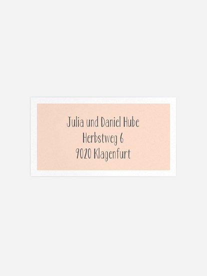 Empfängeraufkleber Geburtstag Farbenpracht