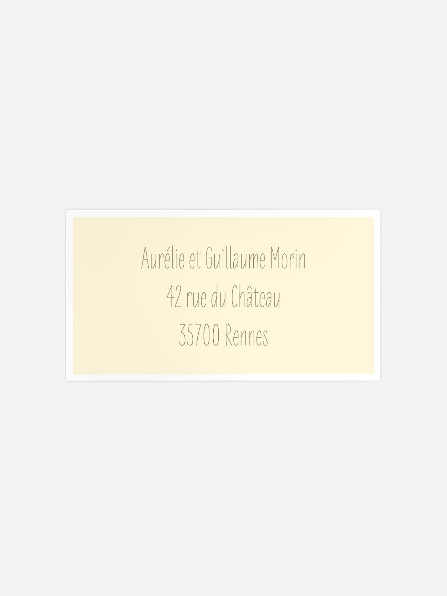 Étiquette destinataire mariage Éclat de couleur
