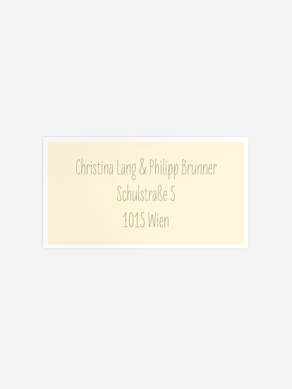 Empfängeraufkleber Hochzeit Farbenpracht