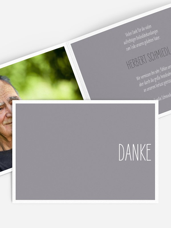 Trauerdanksagung Farbenpracht