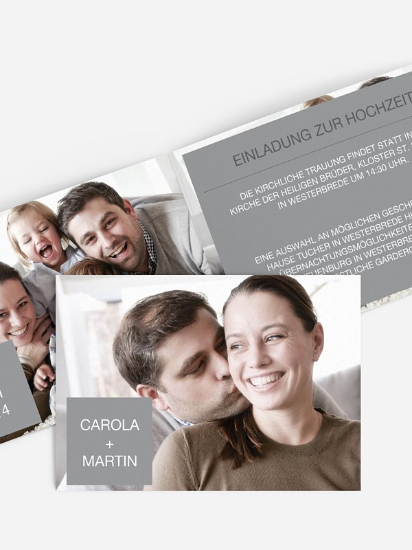 Hochzeitseinladung Glückspost