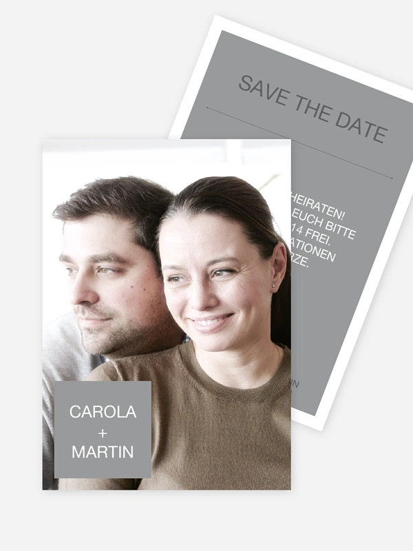 Save-the-Date Karte Glückspost