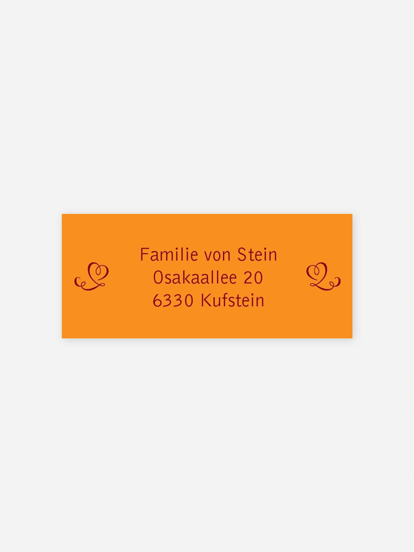 Absenderaufkleber Weihnachten Stilvoll
