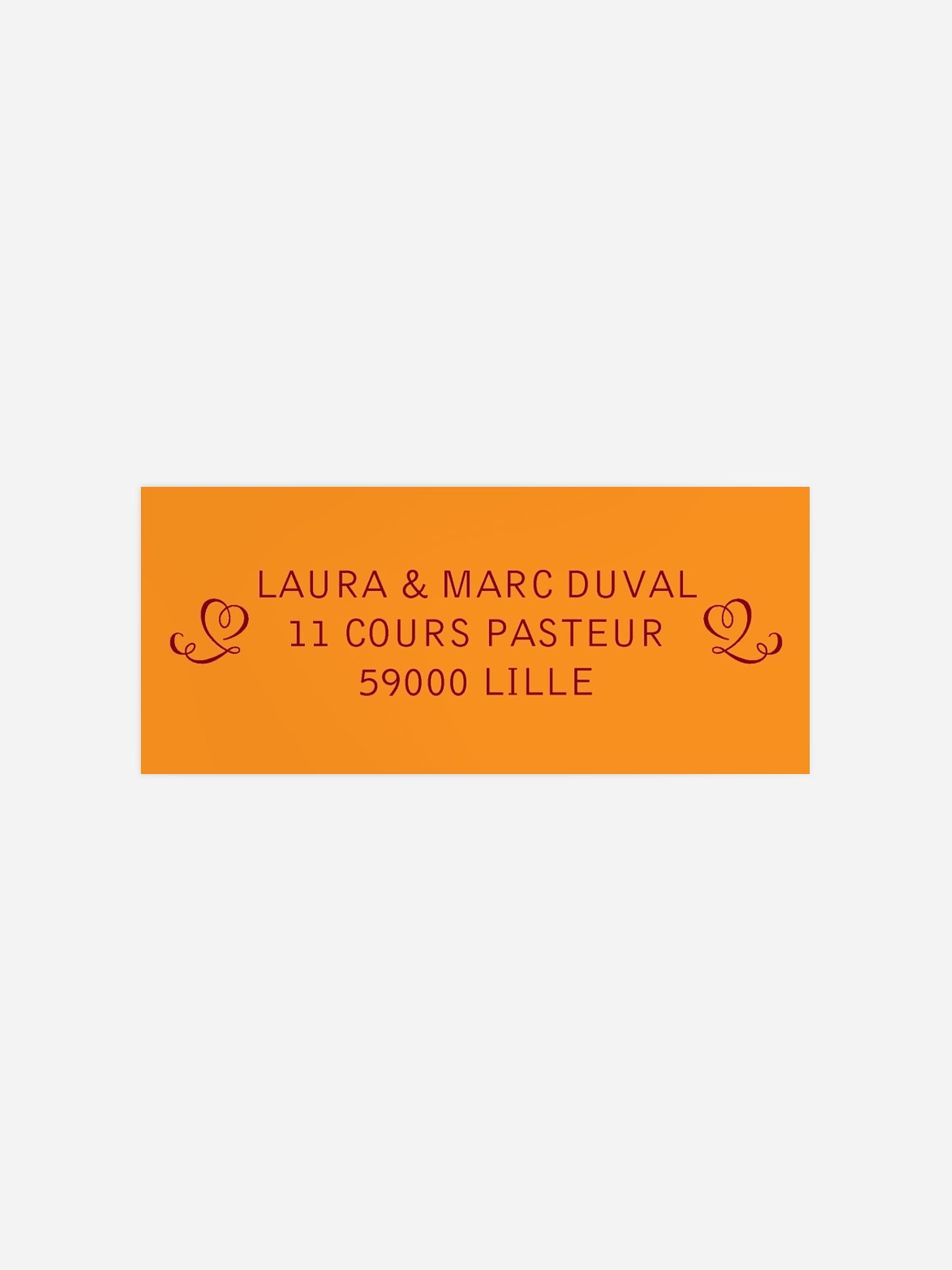 Étiquette expéditeur voeux Chic
