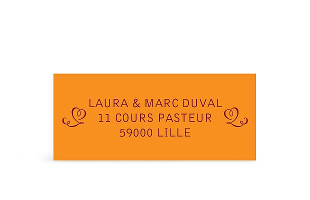 Étiquette expéditeur voeux Chic