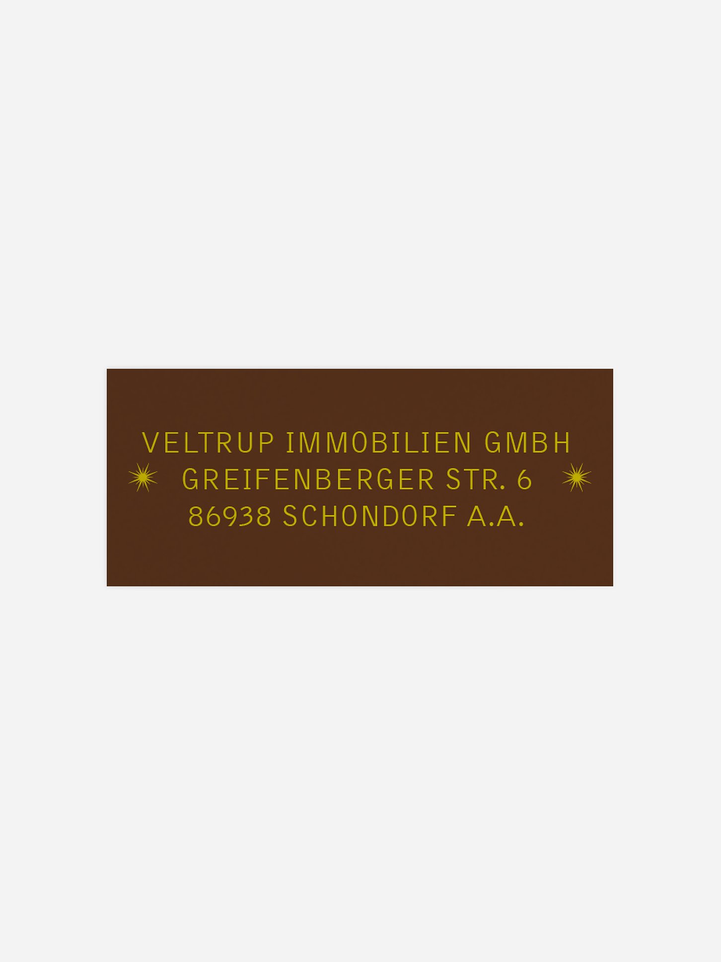 Absenderaufkleber geschäftl. Weihnachten Schwungvoll