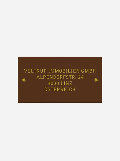 Empfängeraufkleber geschäftl. Weihnachten Schwungvoll