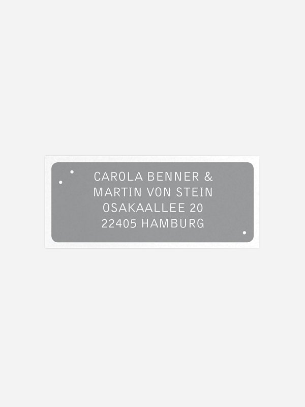 Absenderaufkleber Hochzeit Herzstern