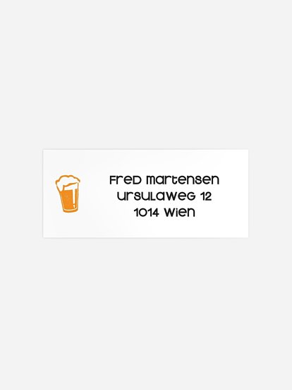 Absenderaufkleber Geburtstag Fest feiern