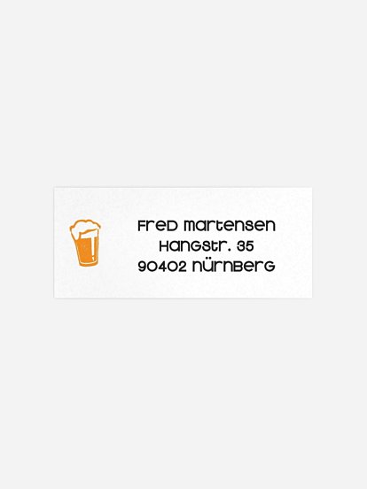 Absenderaufkleber Geburtstag Fest feiern