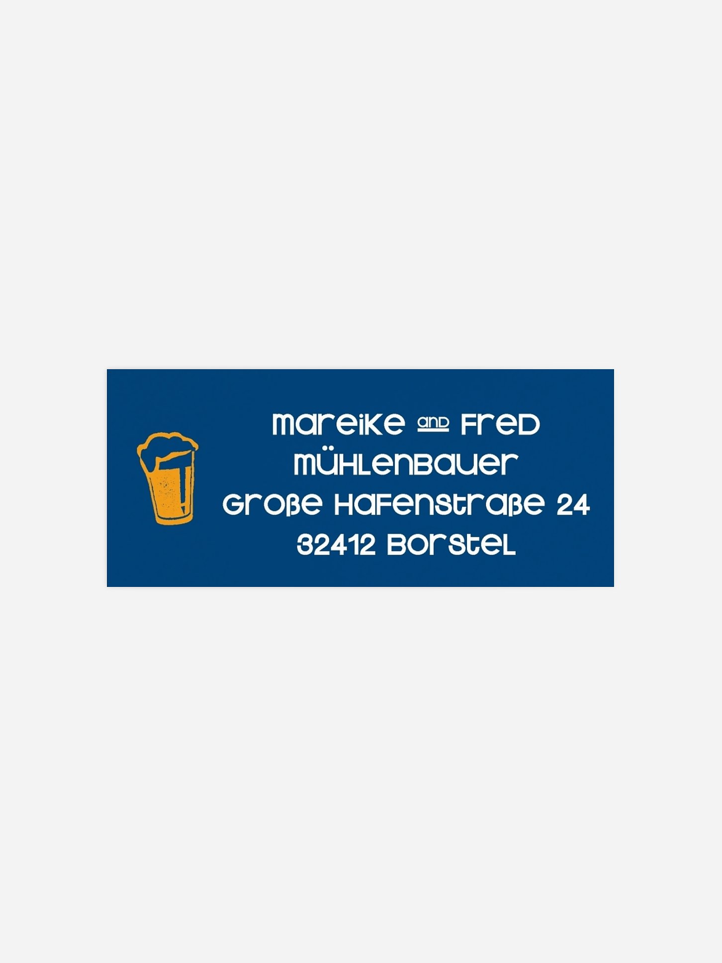 Absenderaufkleber Party Fest feiern
