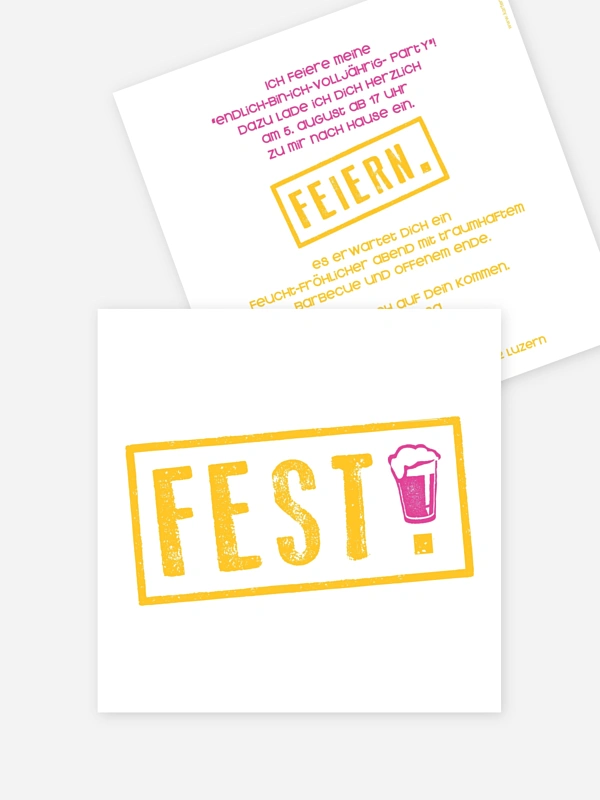 Fest feiern