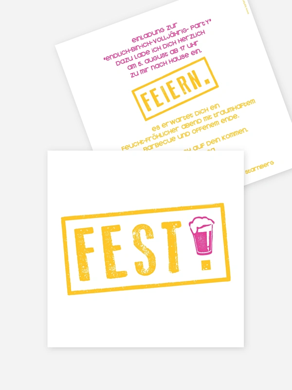 Fest feiern