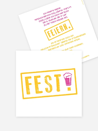 Einladung 18. Geburtstag Fest feiern