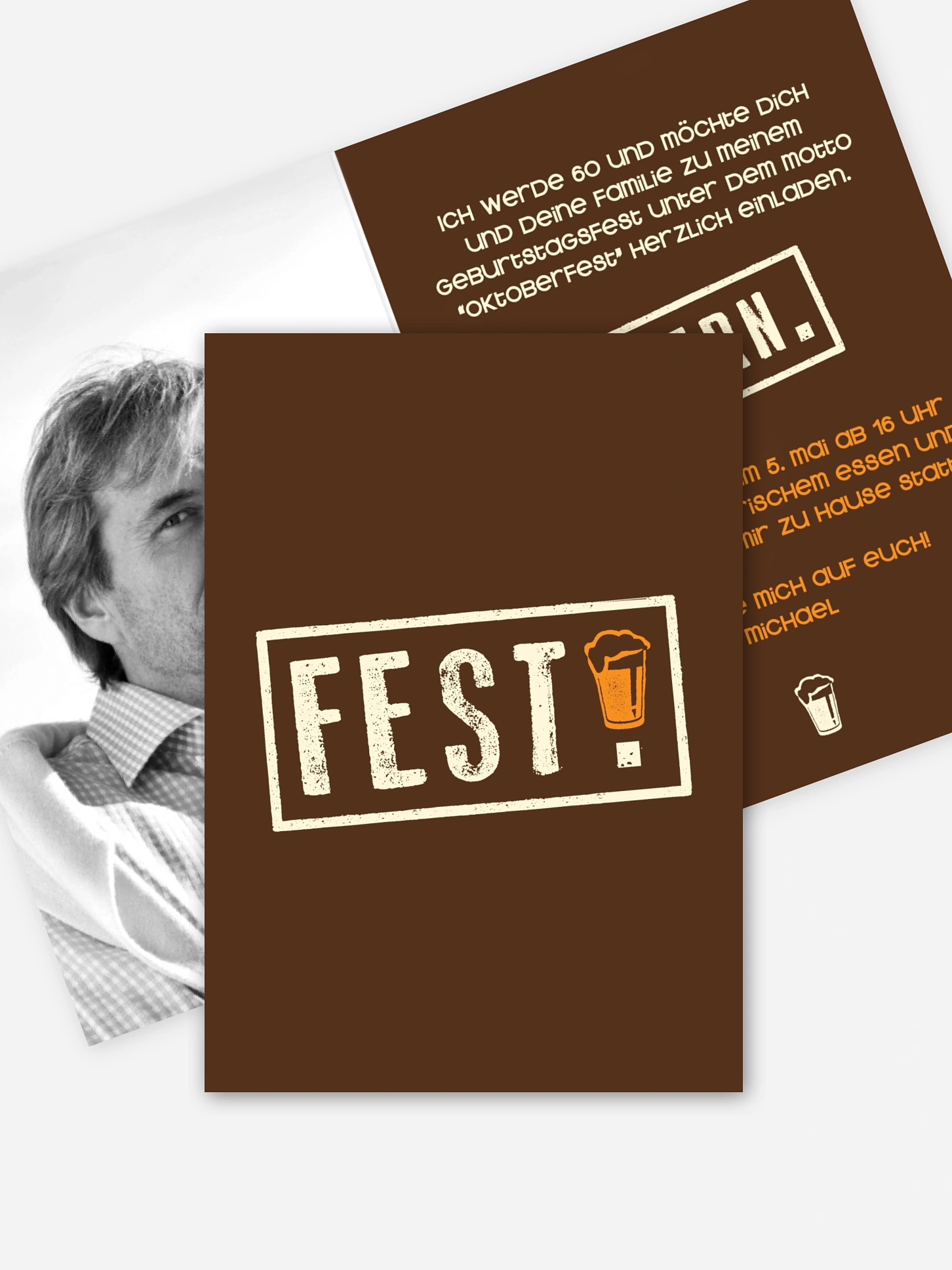 Einladung 60. Geburtstag Fest feiern