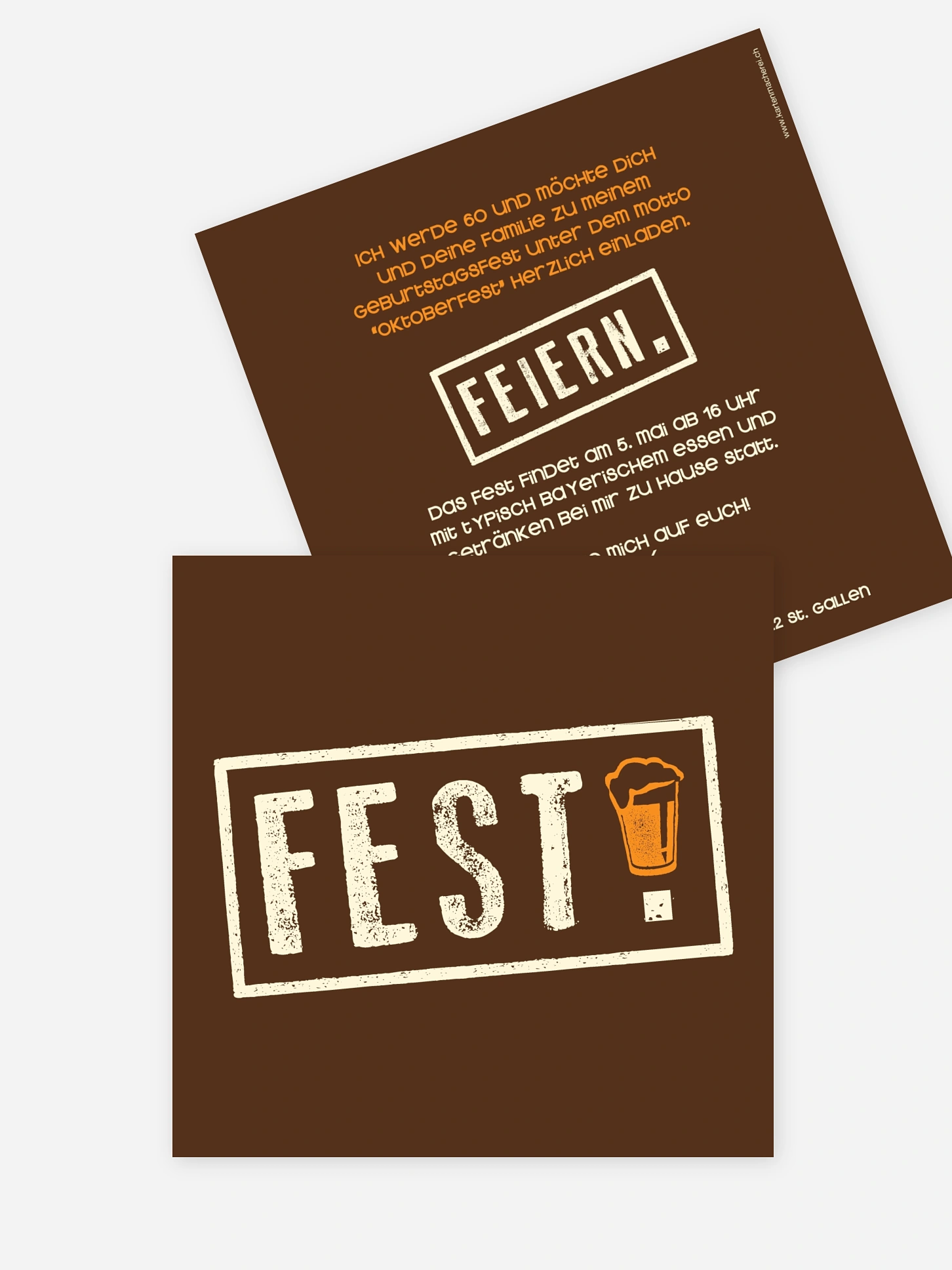Einladung 60. Geburtstag Fest feiern
