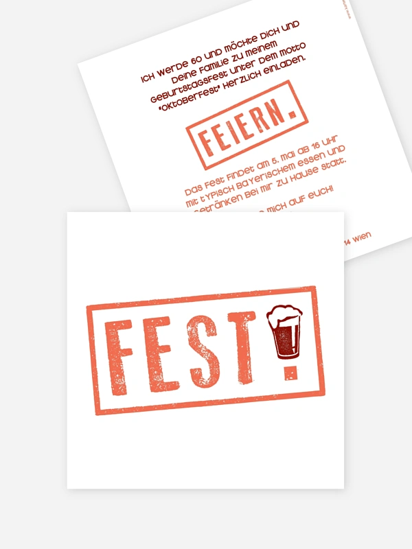 Fest feiern