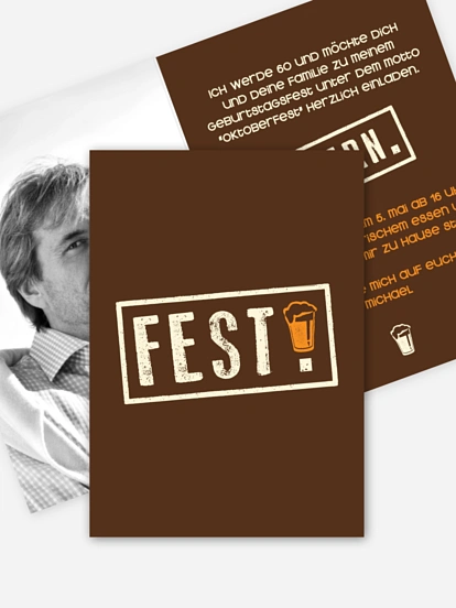 Einladung 60. Geburtstag Fest feiern
