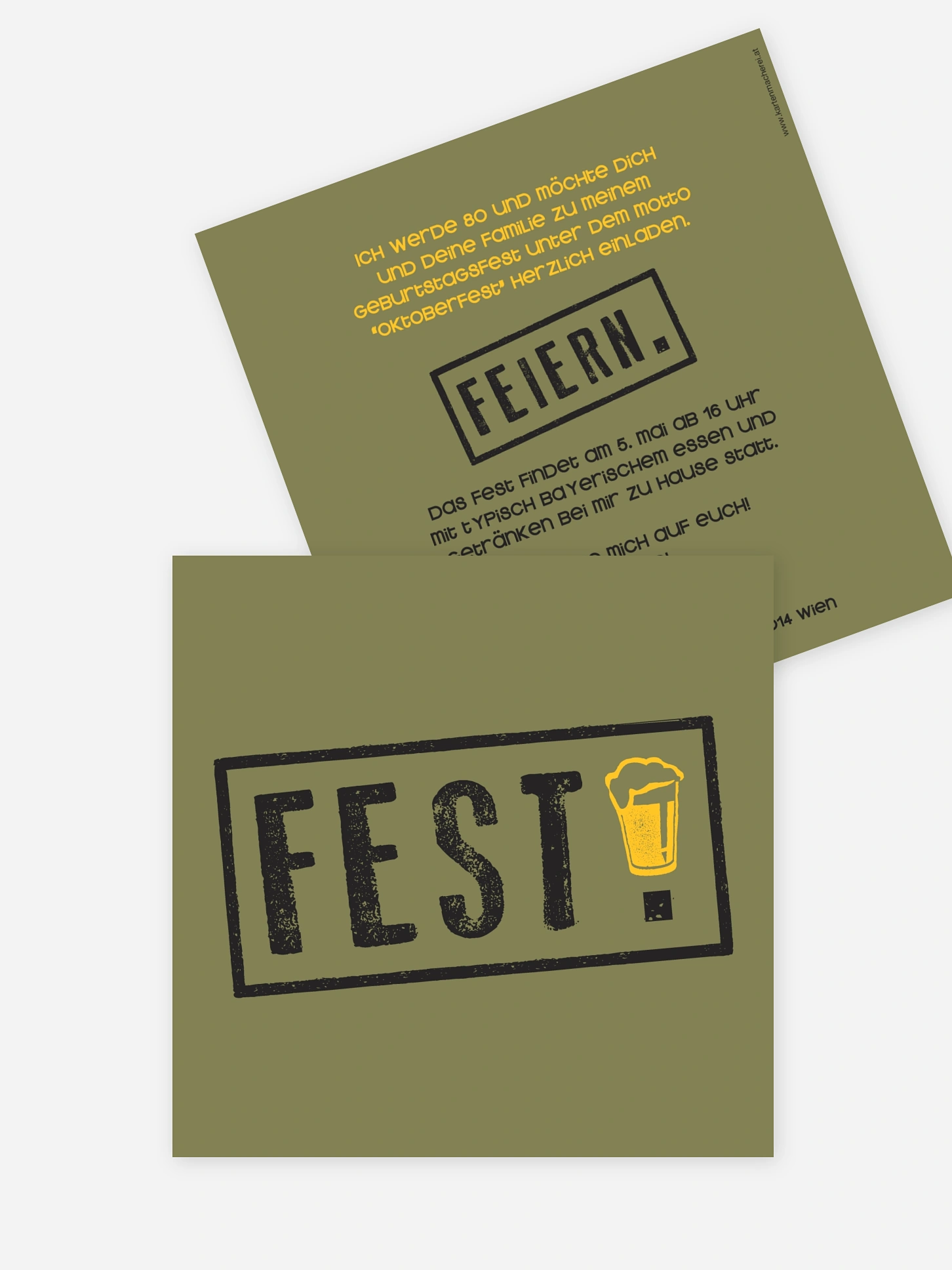 Einladung 80. Geburtstag Fest feiern