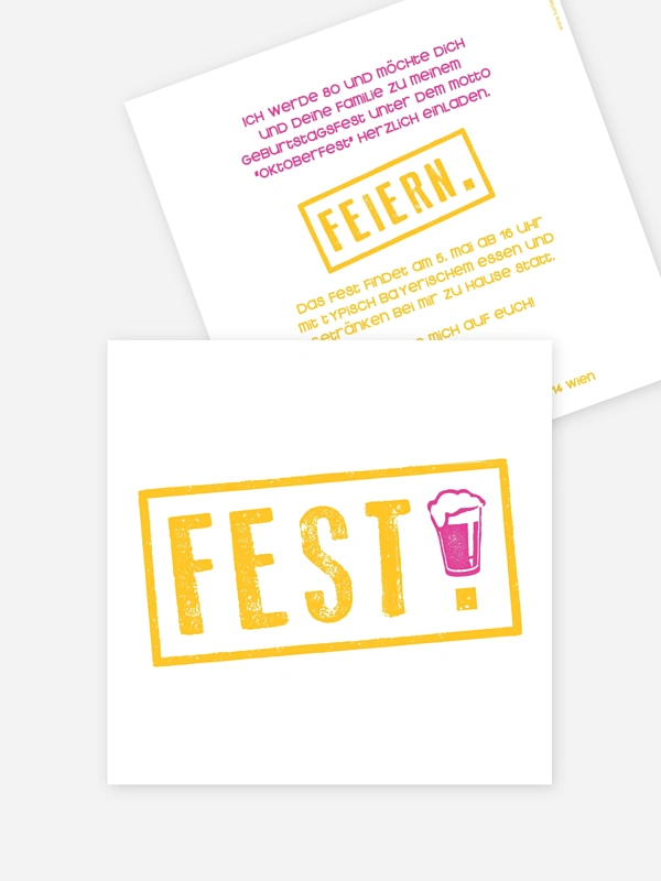 Fest feiern