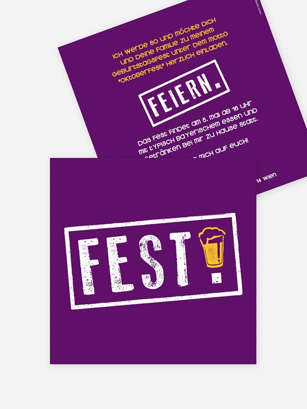 Fest feiern