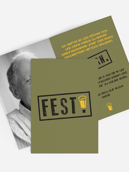 Einladung 80. Geburtstag Fest feiern