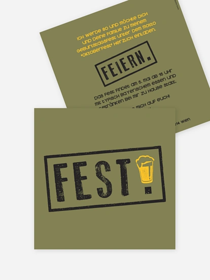 Einladung 80. Geburtstag Fest feiern
