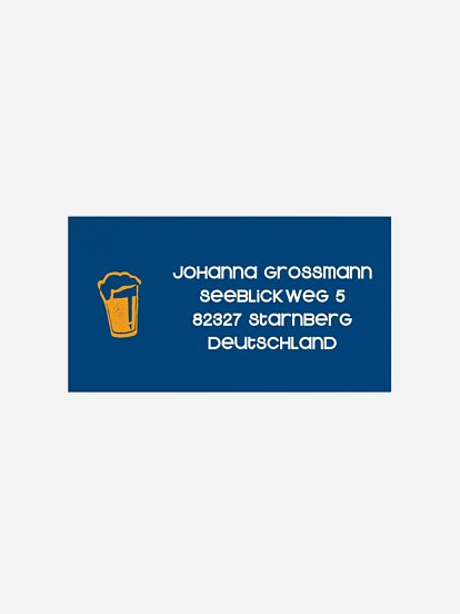 Empfängeraufkleber Party Fest feiern